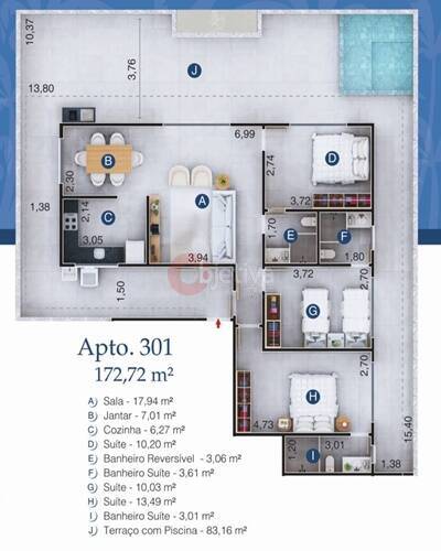 Apartamento à venda com 2 quartos, 72m² - Foto 22