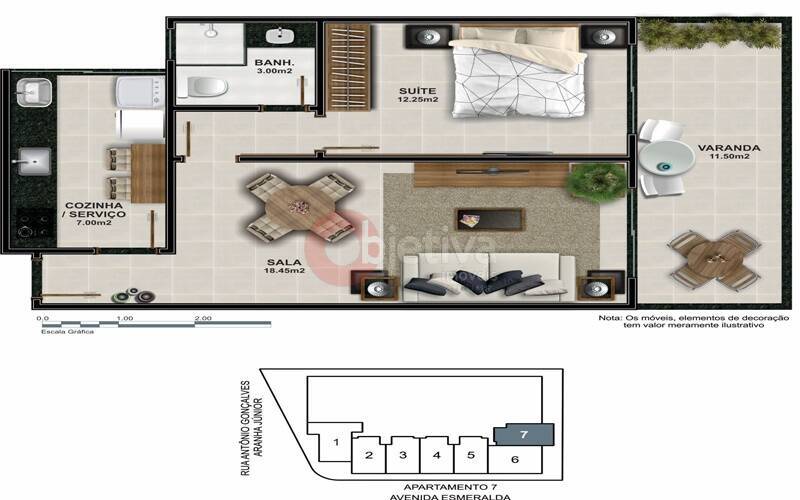 Apartamento, 1 quarto, 53 m² - Foto 37
