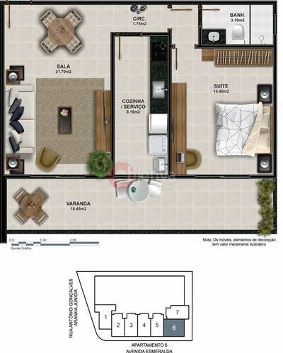Apartamento, 1 quarto, 53 m² - Foto 39